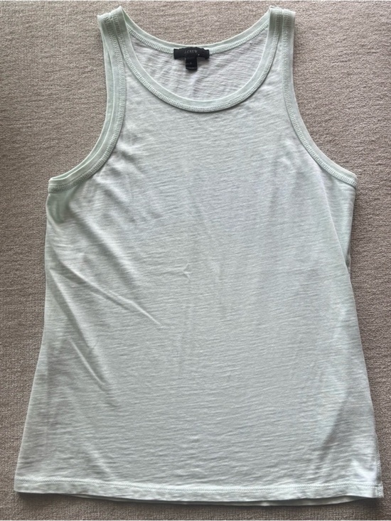 J. Crew Tops - J.Crew Mint Green Tank Top Size Small Soft Stretch Basic Summer Staple